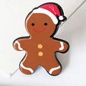 Gingerbread Man Pin Brooch